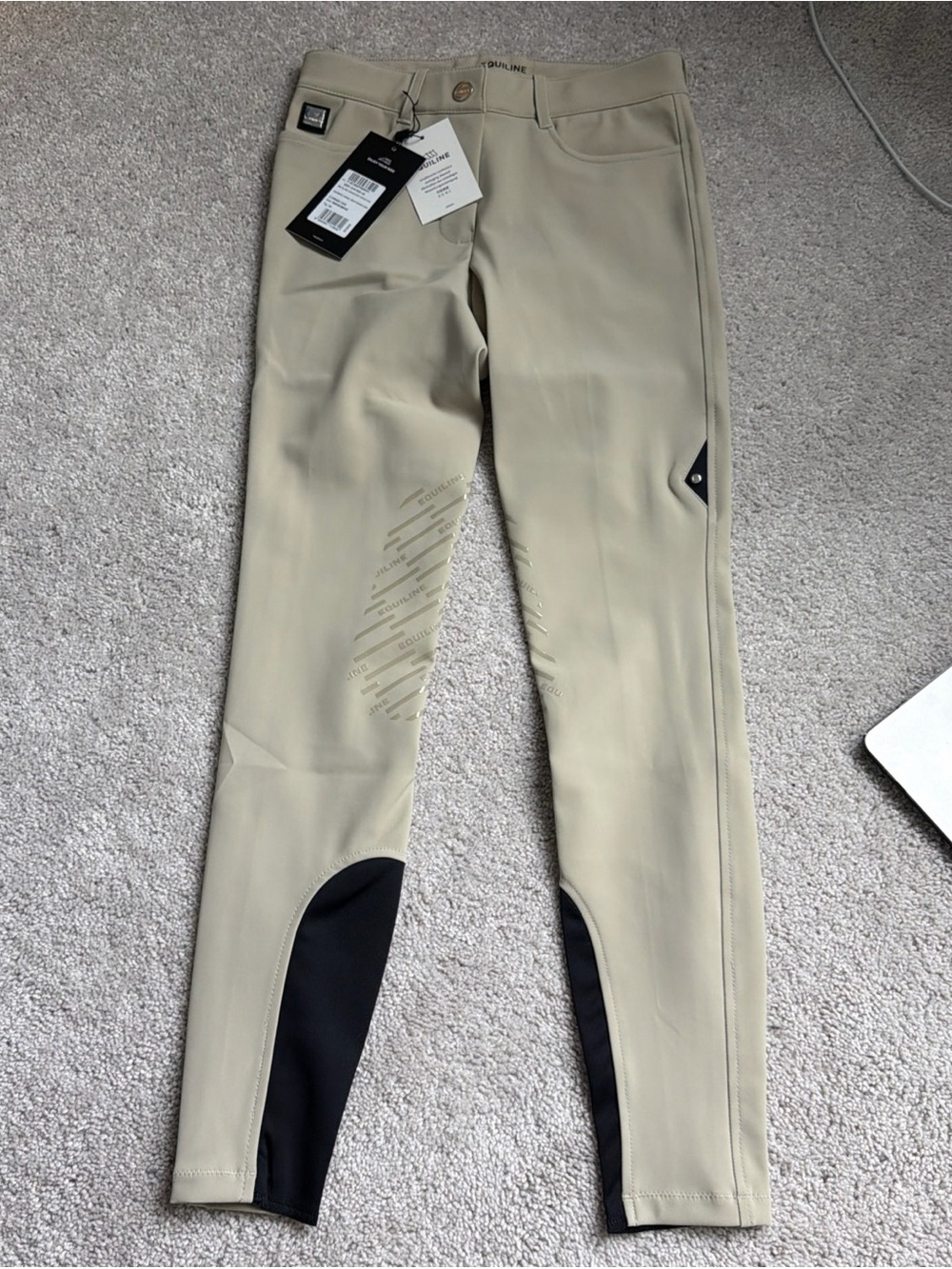 Equiline Show Breeches Beige Cornek Womens size 42 New With Tags $329
